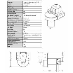 Micro pompa dozująca 12v DC 24 ml/min